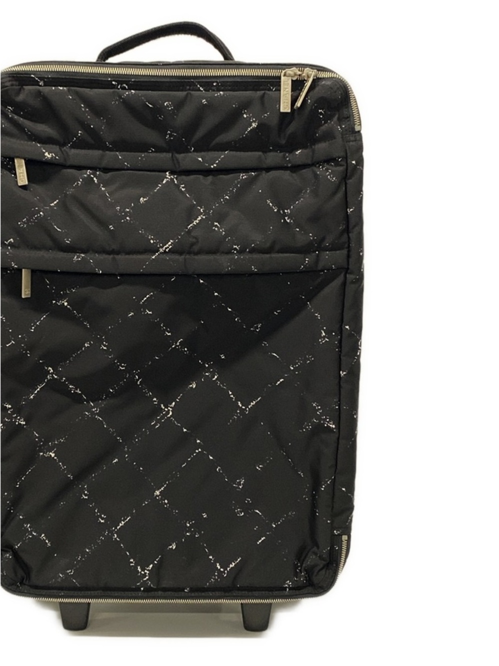 Chanel Black Nylon Graffiti
Rolling Luggage Trolley with brand new roller feet’s